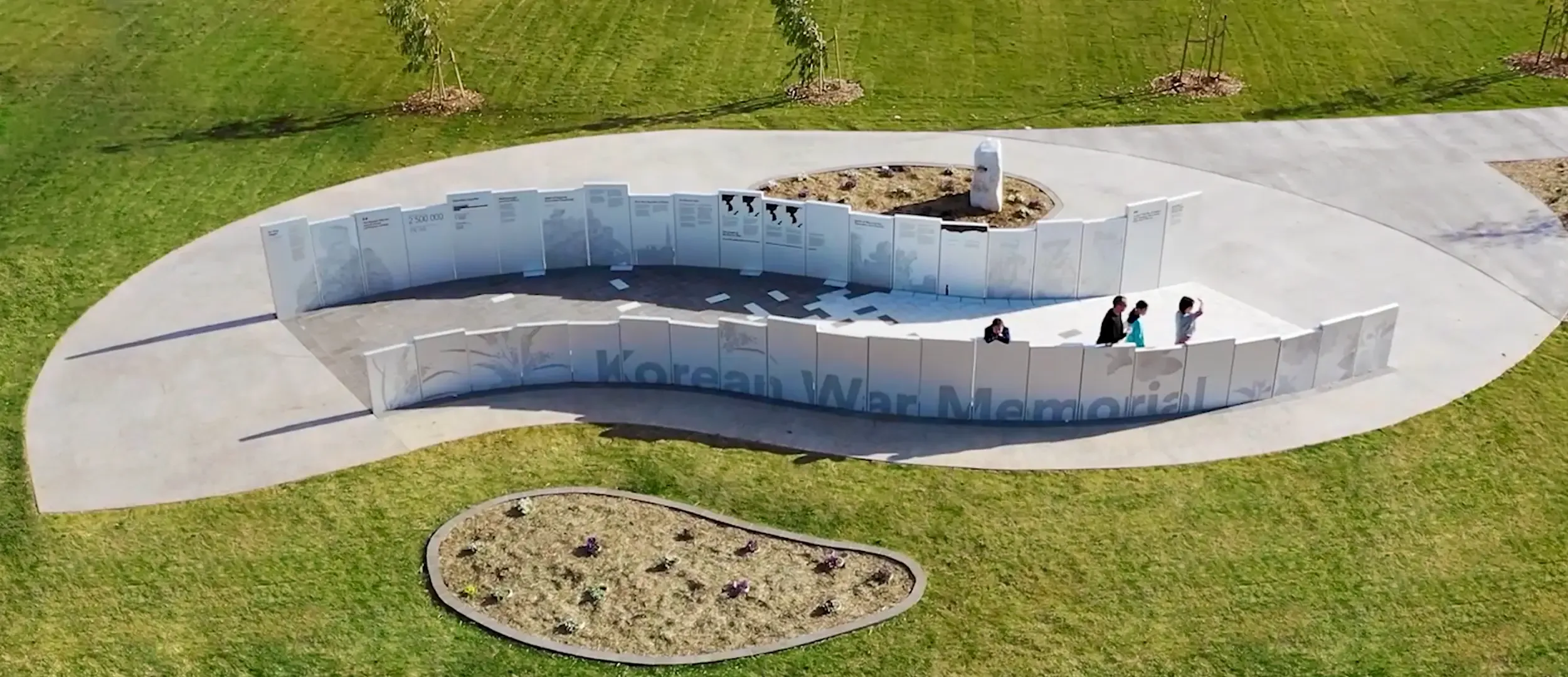 Korean War Memorial Aerial View