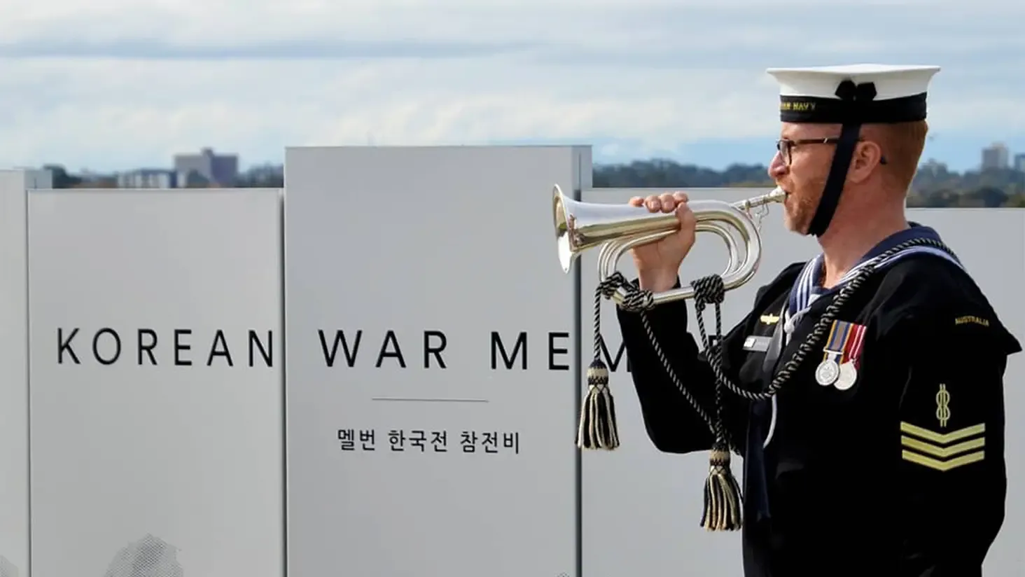 Korean War Memorial Trumpeter