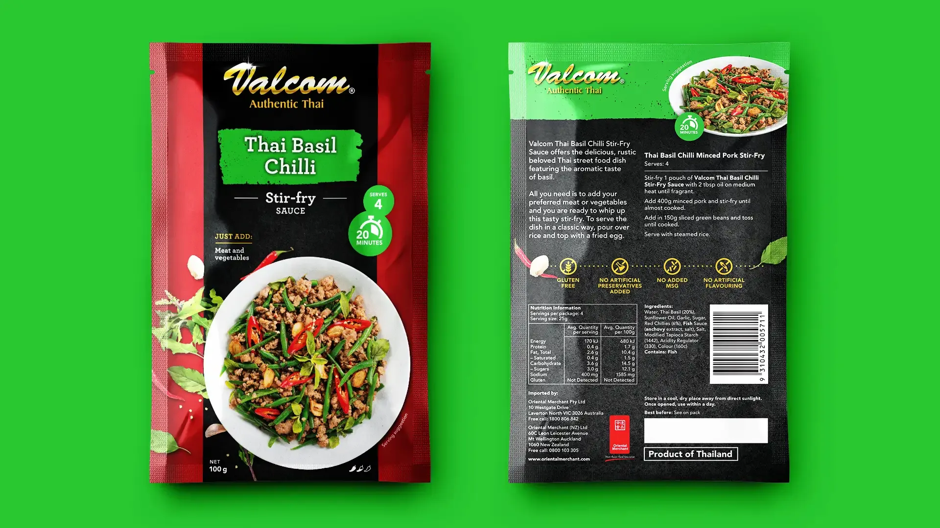 Valcom Thai Basil Stir Fry
